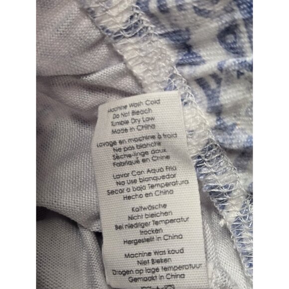 PJ Salvage Sleep Shorts Womens XL Blue Boho Batik Soft Knit Loungewear Sleepwear - Picture 8 of 8